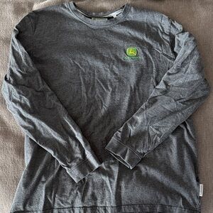 John Deere Charcoal Long Sleeve Tee